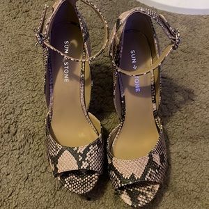 snakeskin heels